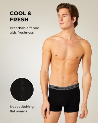 Thumbnail 3 de ANTONIO ROSSI Mens Boxers 12 Pack – Breathable Cotton with 4-Way Stretch