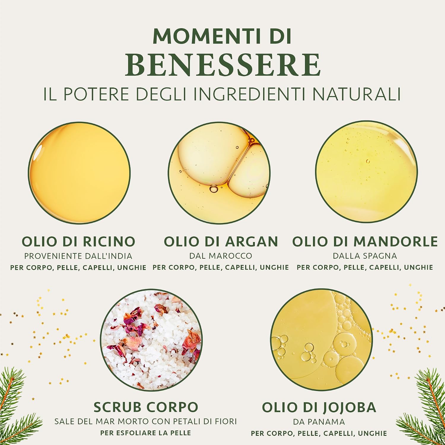 Thumbnail 6 de Satin Naturel Set Regalo Donna Lusso 5x30ml: Scrub Corpo al Sale Marino e Oli Naturali