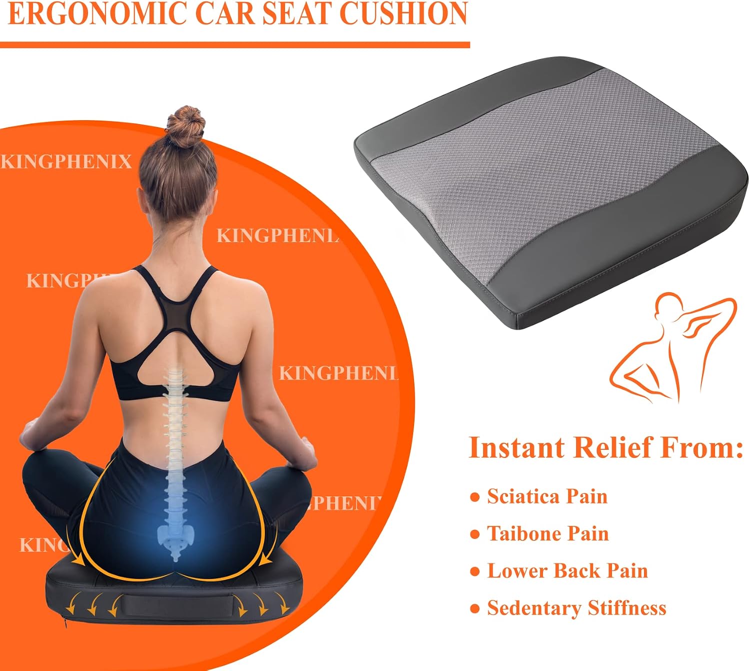 Thumbnail 2 de Lofty Aim Car Seat Cushion, Memory Foam
