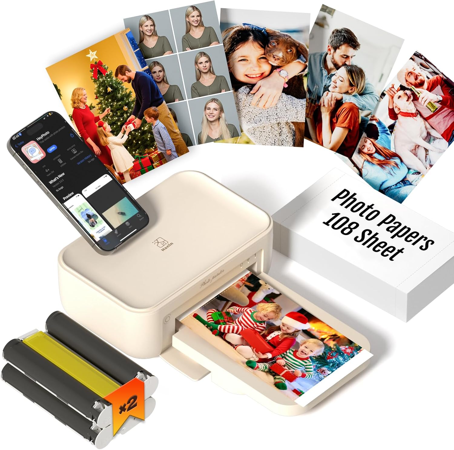 iDPRT CP4100 4x6 Photo Printer with 108 Sheets — Instant Dye-Sublimation for Home Use