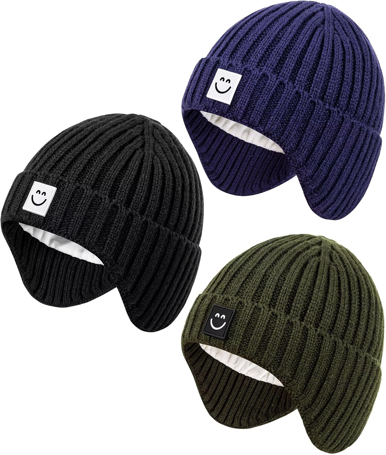 Detalle de Alepo Baby Beanie Hats, 3-Pack