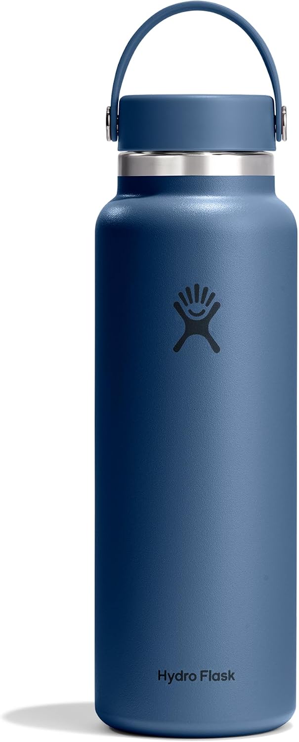 Detalle de Hydro Flask Wide Flex Cap drinkfles 1.182 ml, geïsoleerd en lekvrij, Harbor Blue