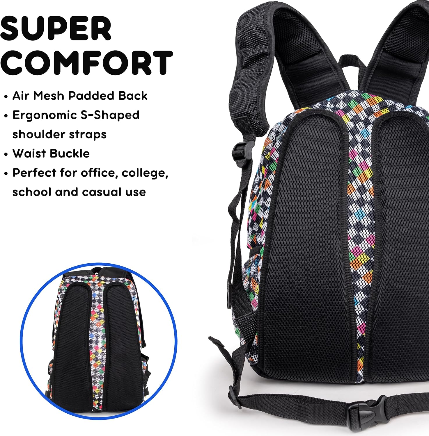 Detalle 2 de J World New York Mesh Backpack 32 Liters
