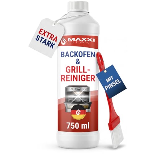 Detalle de Maxxi Clean 1 x 750 ml Gel Paste mit Pinsel – extrastarker Fettlöser für Backofen, Grill und Ceranfeld