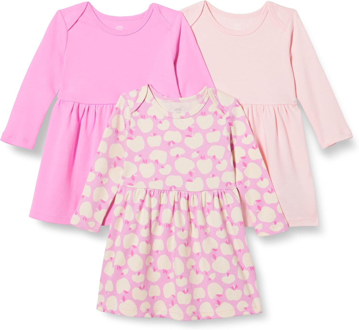 Thumbnail 6 de Amazon Essentials Toddlers and Baby Girls' Cotton Long-Sleeved Dress, Pack of 3