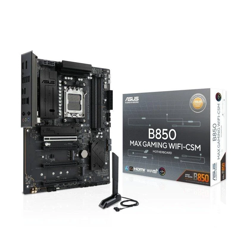 Detalle de Placa Base ASUS B850 MAX GAMING WIFI: potencia y expansión para AMD AM5