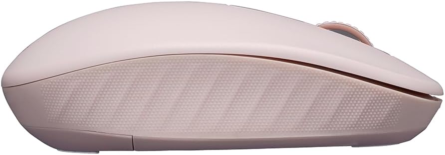 Detalle de ナカバヤシ Digio2 Z0190 ワイヤレスマウス 静音5ボタン BlueLED ピンク 高さ34mm