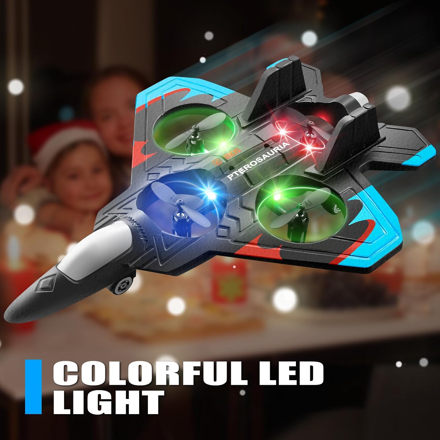 Detalle 2 de 4DRC V32 Foam RC Airplane with LED Lights, 360° Flips and Stunt Rolls