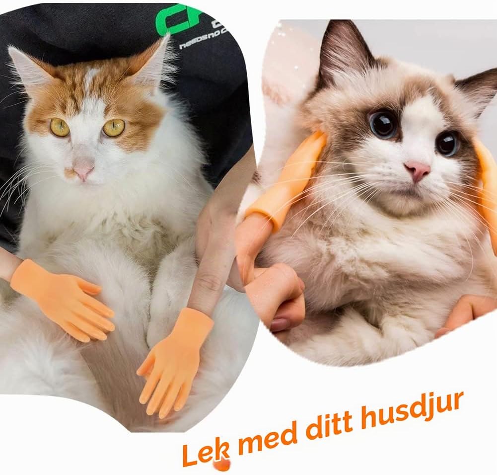 Detalle de Aolso 3476246 fingerdockor, 6 realistiska minihänder i mjuk plast