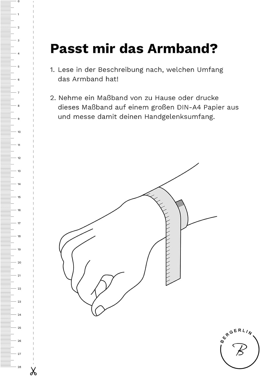 Detalle 2 de BERGERLIN Buchstaben Armband Weiss – Naturstein Magnesit mit Echtheitszertifikat