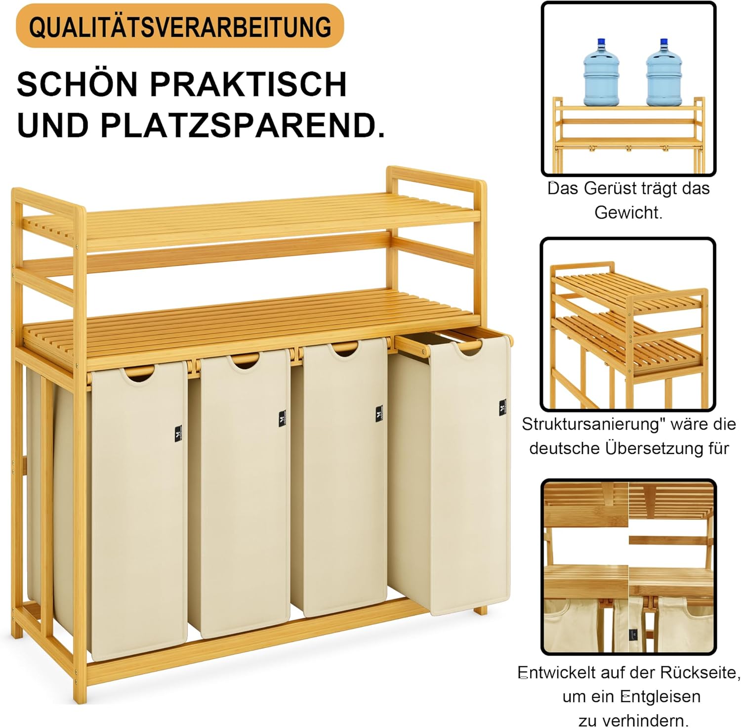 Thumbnail 3 de AdelDream Premium Wäschekorb 200L