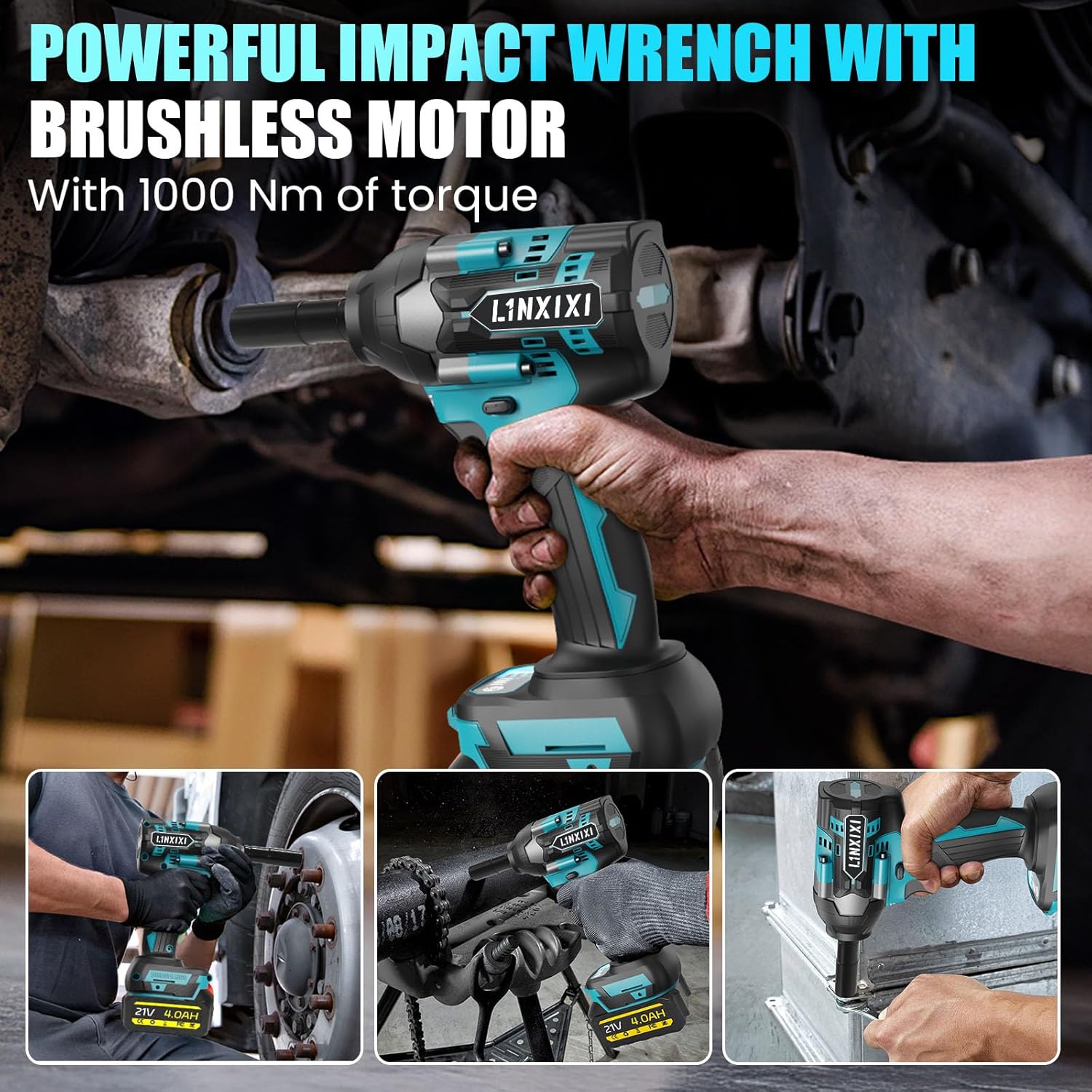 Detalle 2 de L1NXIXI Cordless Impact Wrench 1000 N·m