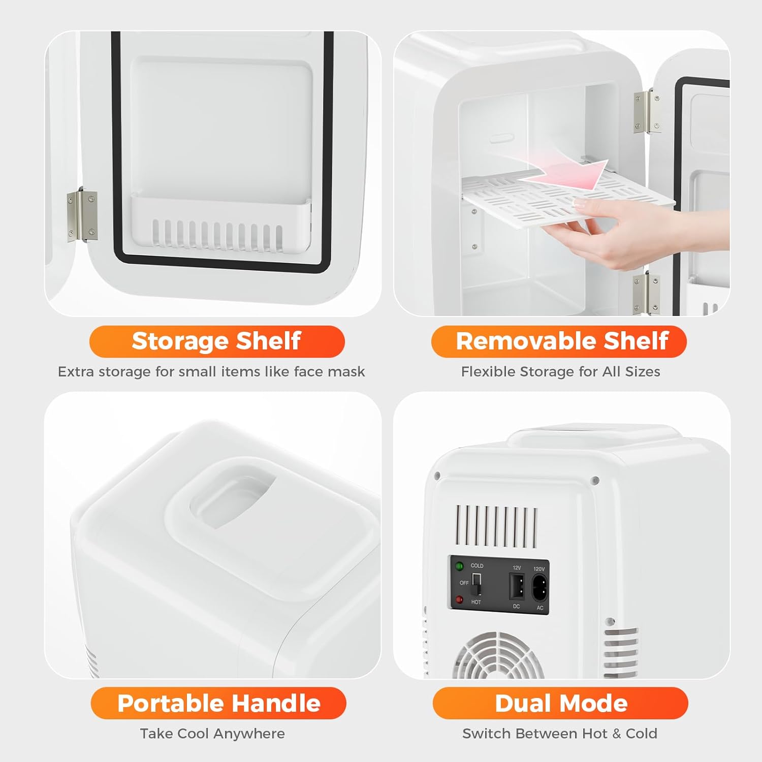 Thumbnail 2 de YASHE Mini Fridge 4 Liter Cooler Warmer