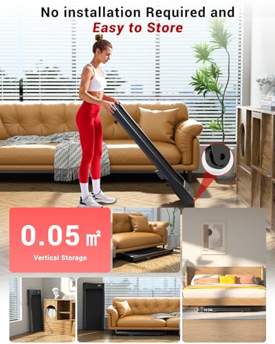 Thumbnail 8 de Superun Walking Pad Raceable 6% Incline 2.5HP Under Desk Treadmill