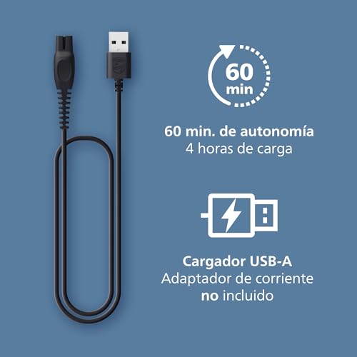 Thumbnail 6 de Philips Serie 3000 BT3619/15: recortadora de barba con 20 longitudes, agua y carga USB