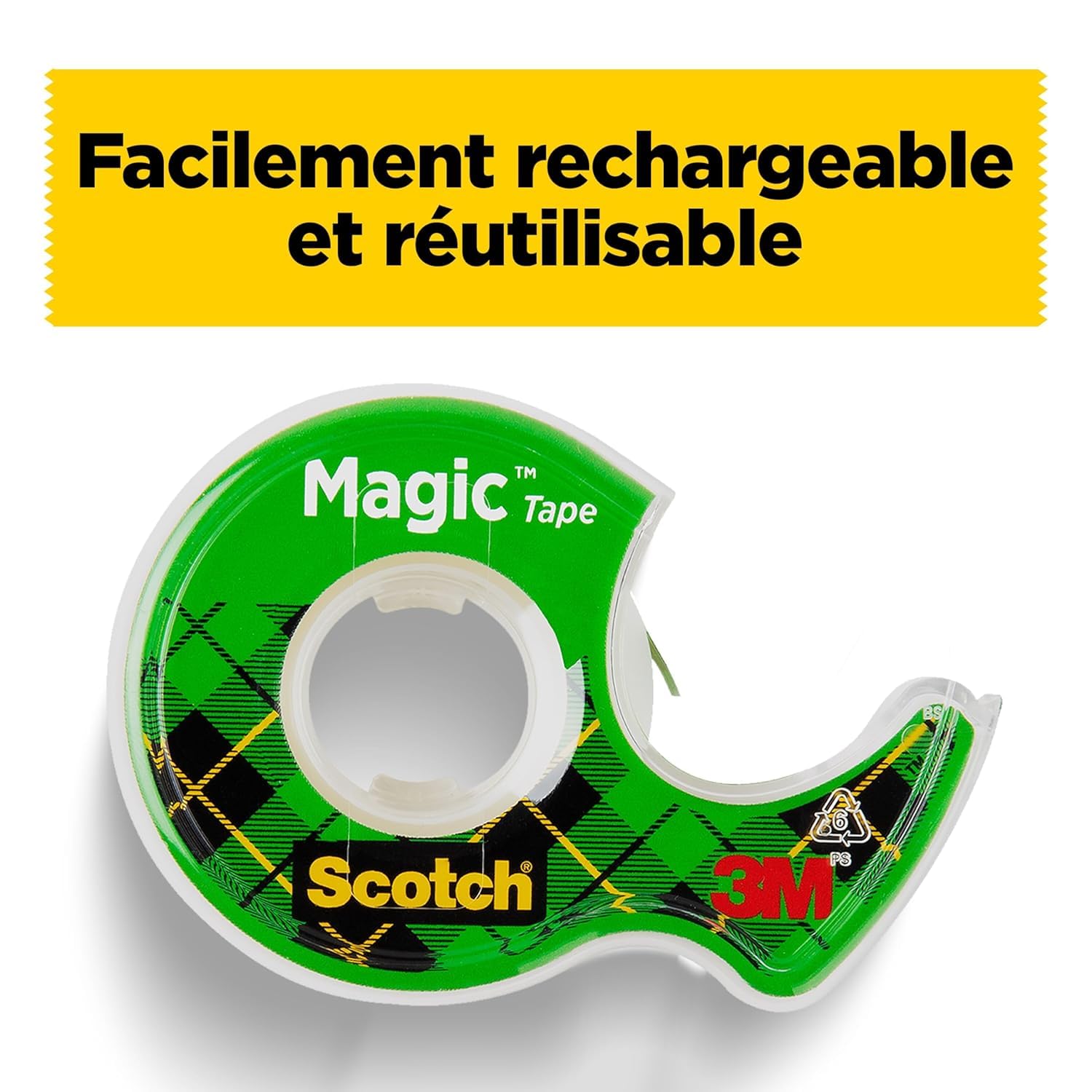 Thumbnail 2 de Scotch Magic Tape – Rouleaux de Ruban Adhésif Transparent avec Dévidoir, Lot de 3, 19 mm x 7,5 m