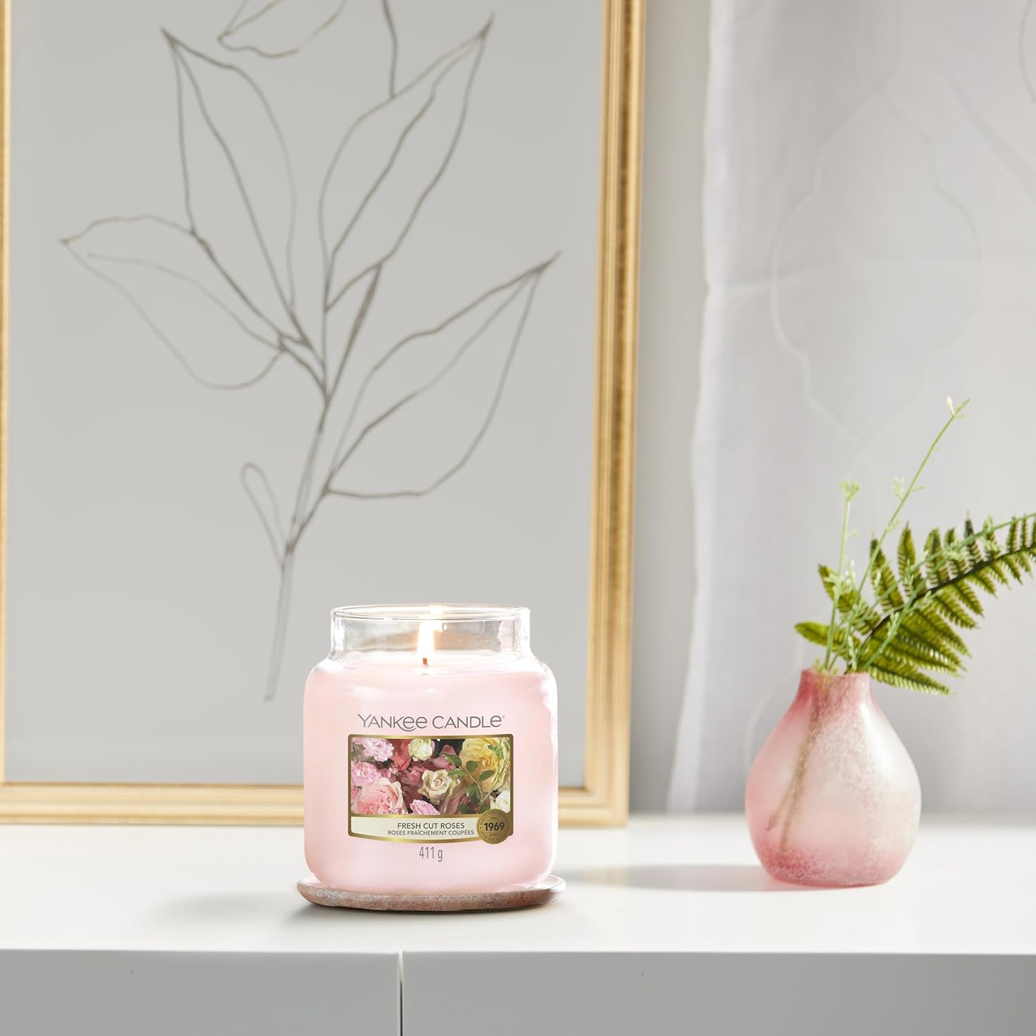 Thumbnail 5 de Yankee Candle Candela Rose 75 Ore 🕯