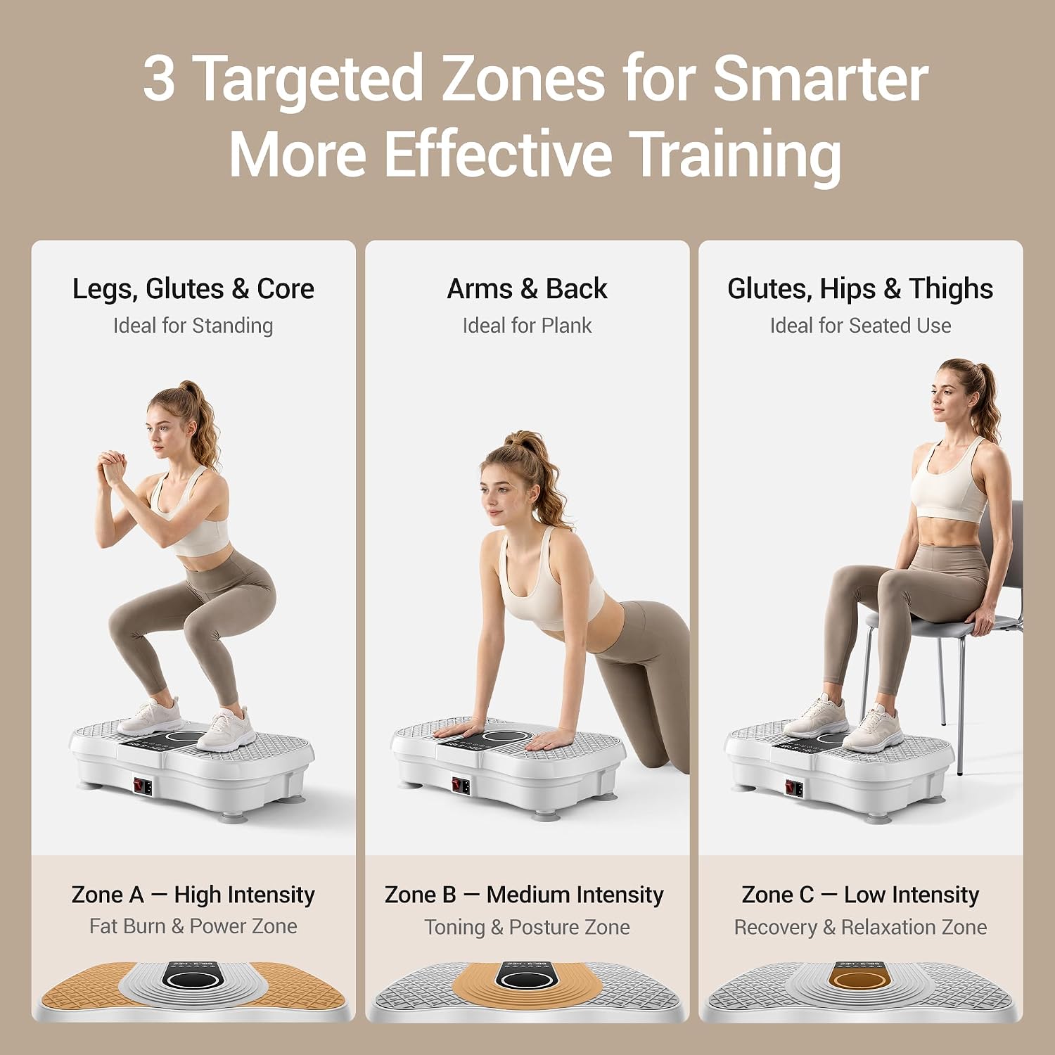 Detalle de LONTEK SN-SZ09A Vibration Plate with 120 Speeds and 5 Auto Programs