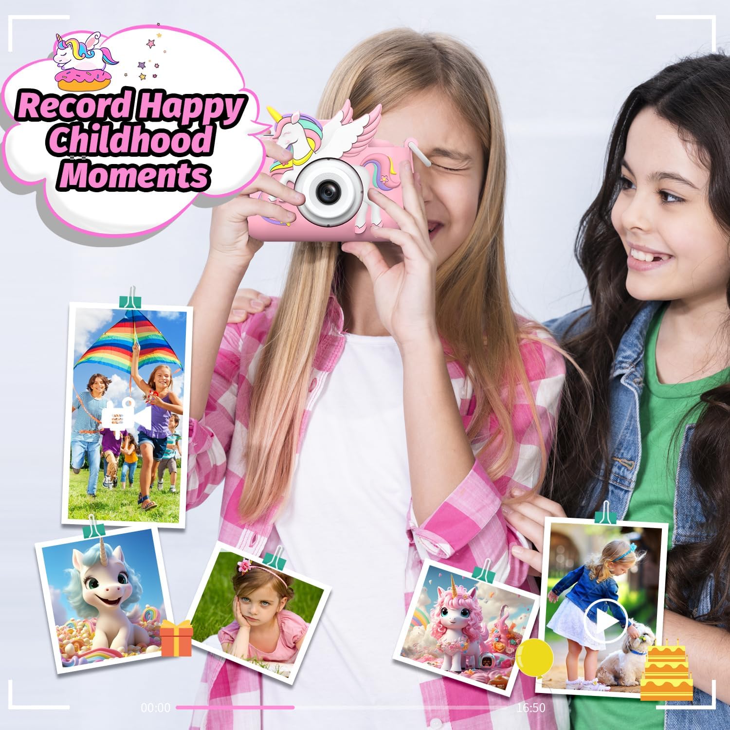 Detalle 2 de Cimizi H33 Kids Camera, Dual Cameras, 12MP Photos and 1080p Video