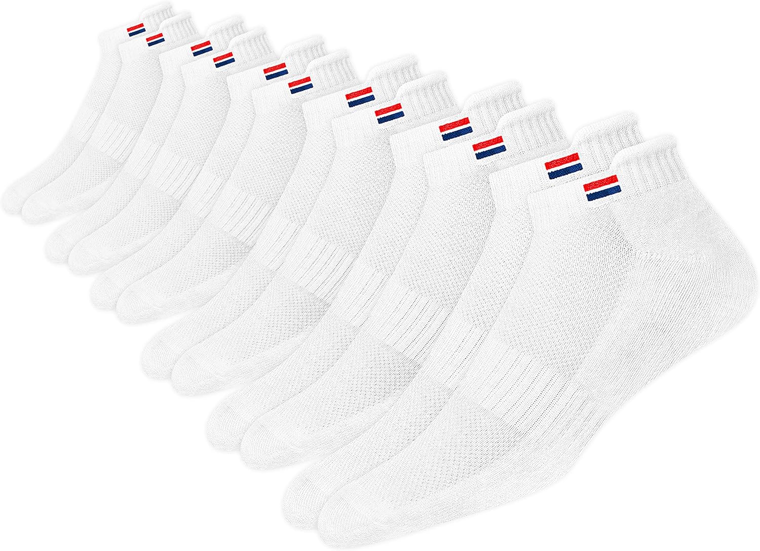 Thumbnail 3 de NAVYSPORT 6 paia di calzini corti sportivi in spugna di cotone per uomo e donna