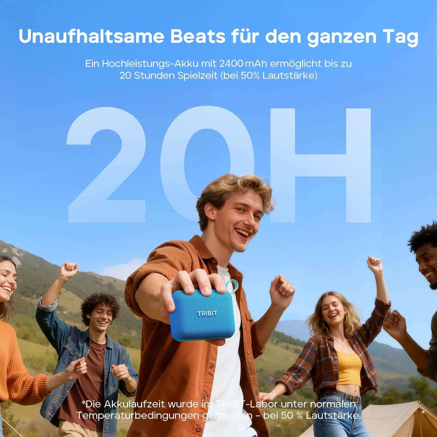 Thumbnail 1 de Tribit PocketGo Mini Bluetooth-Lautsprecher – bis zu 20 Stunden, IP68, schwimmfähig, EQ & TWS