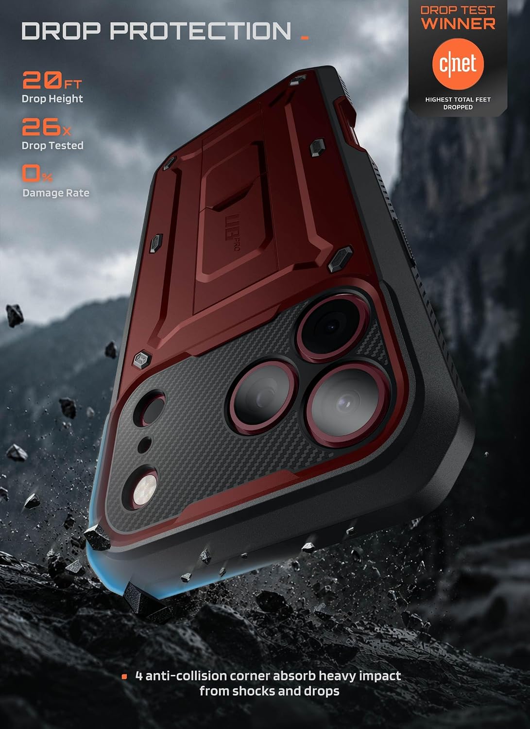 Thumbnail 2 de SUPCASE iPhone case, Burgundy