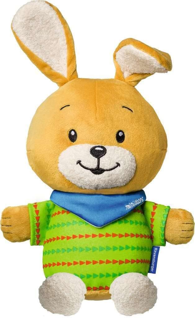 Detalle de Ravensburger ministeps 4199 Kuschelhase Pelle – 25 cm, Babys Spielkamerad ab Geburt