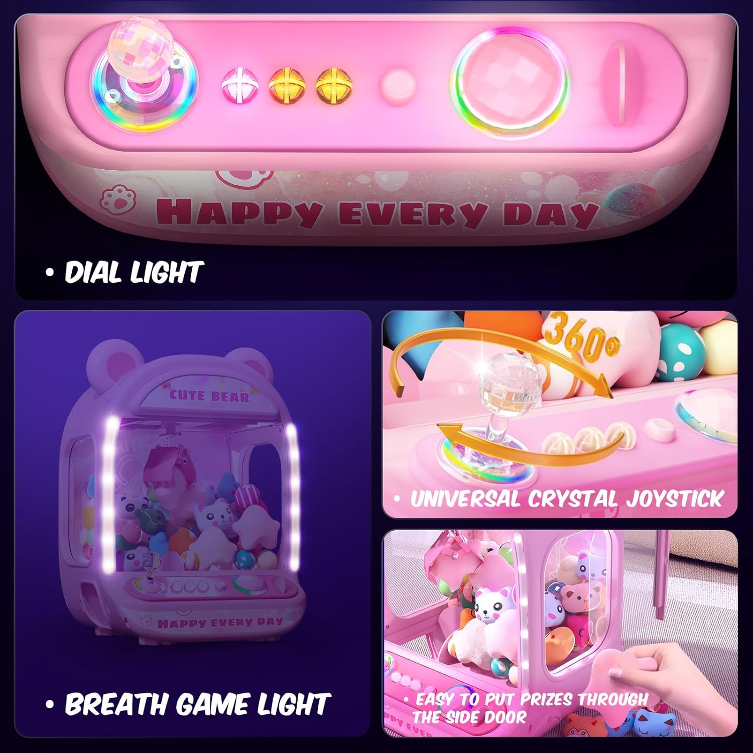 Thumbnail 4 de Skirfy Claws Machines for Kids Mini Unicorn Claw Game (Ages 6+) with Sound Effects & Mute