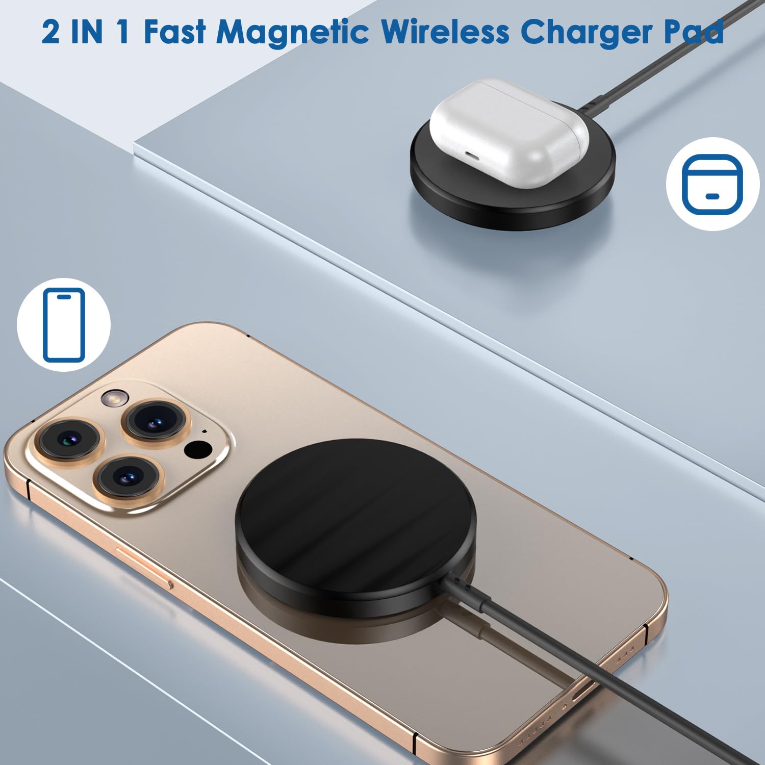 Thumbnail 4 de Rvelon Magnetic Wireless Charger 6 ft