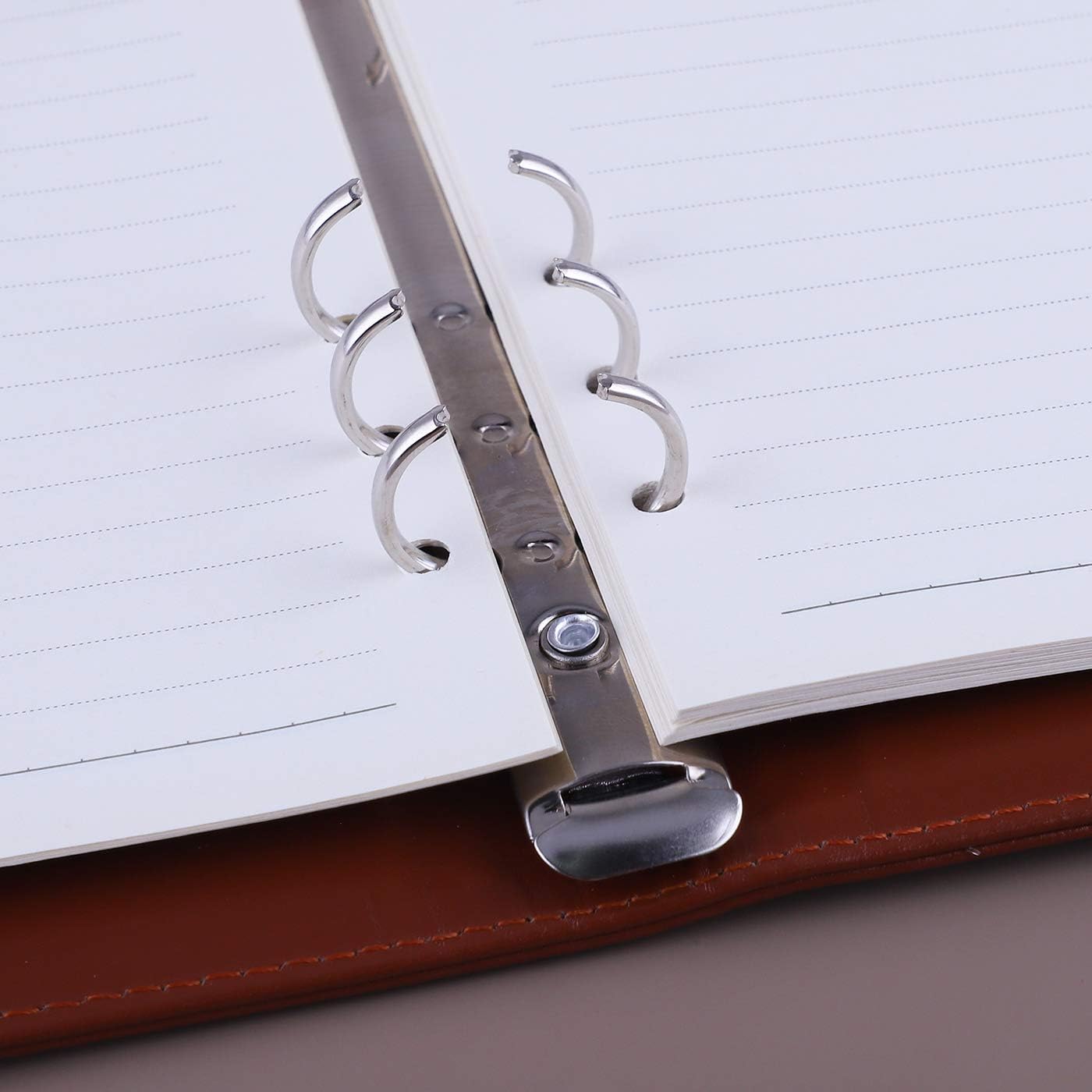 Thumbnail 5 de Antner ANTNER-RINGBINDER-A5BR A5 6-Ring Binder in Brown PU Leather