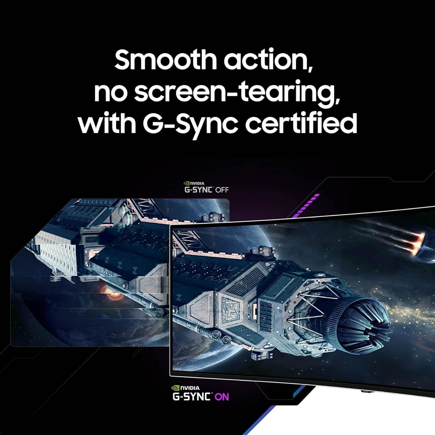 Detalle de Samsung Odyssey G93SC (LS49CG932SNXZA) 49-Inch QD-OLED Gaming Monitor, 240Hz