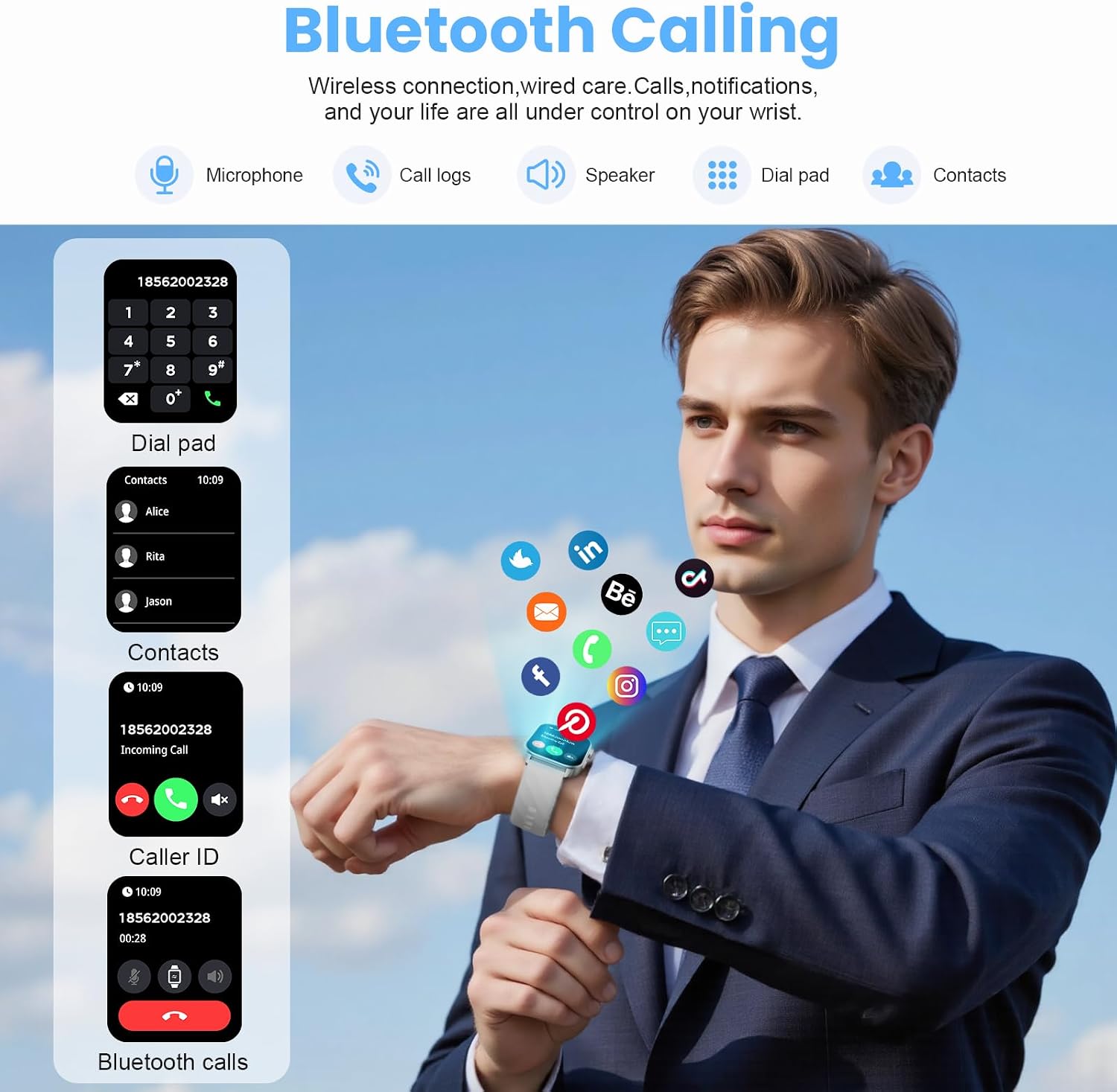 Thumbnail 1 de GPS Smart Watch 2.01" HD for Men Women