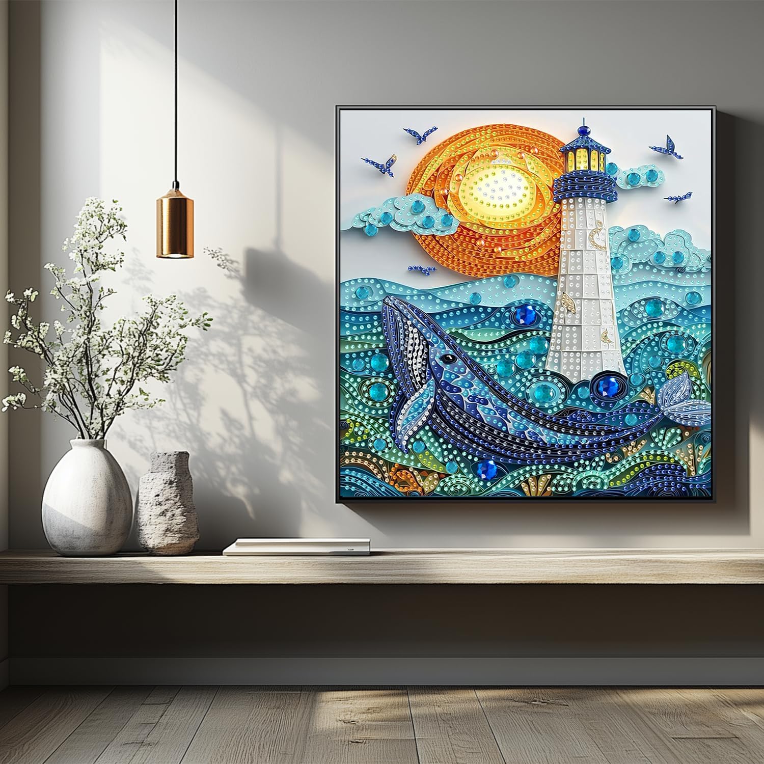 Detalle 2 de AIBOERL Diamond Painting Kit 12 x 16 in