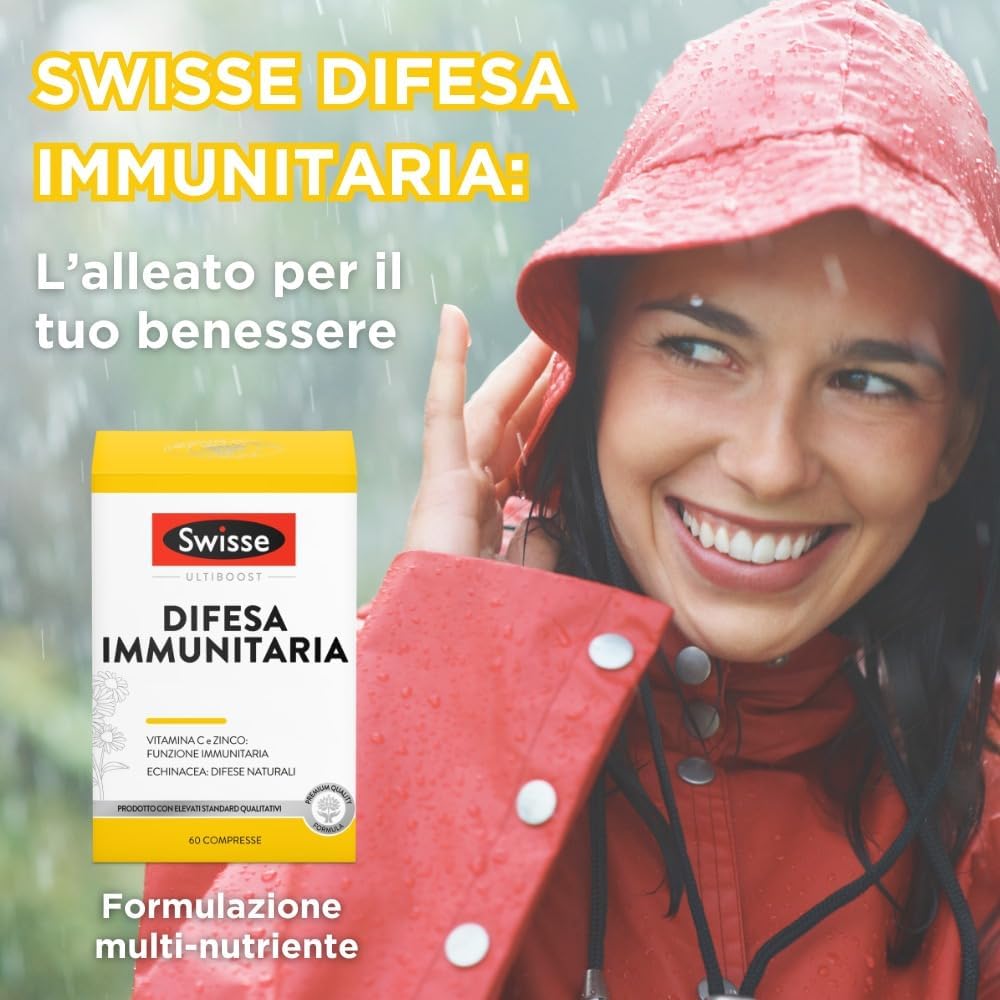 Thumbnail 3 de SWISSE Difesa Immunitaria - Integratore Multinutriente con Vitamina C, Magnesio, Zinco ed Echinacea – 60 Compresse