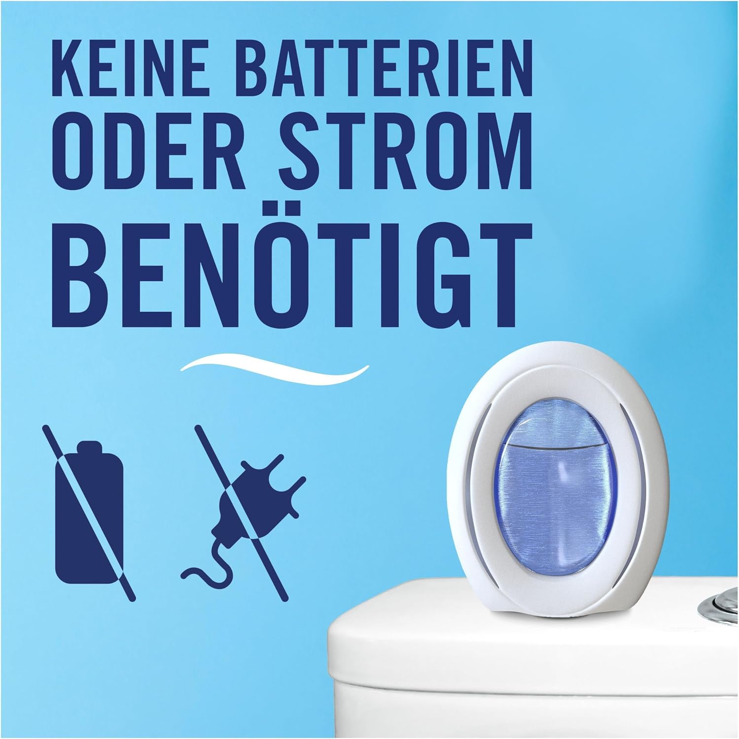 Detalle 2 de Febreze Bad Lufterfrischer 8x – kontinuierliche Geruchsbekämpfung & 24/7 Frische im Bad