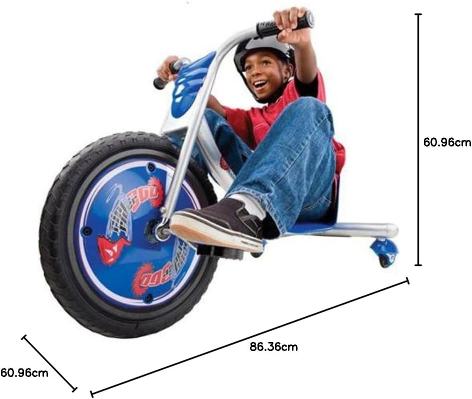Thumbnail 6 de Razor RipRider 360 Caster Trike for Kids 5+ — Lightweight Steel Frame, Rubber Handlebars, 160 lb Weight Limit