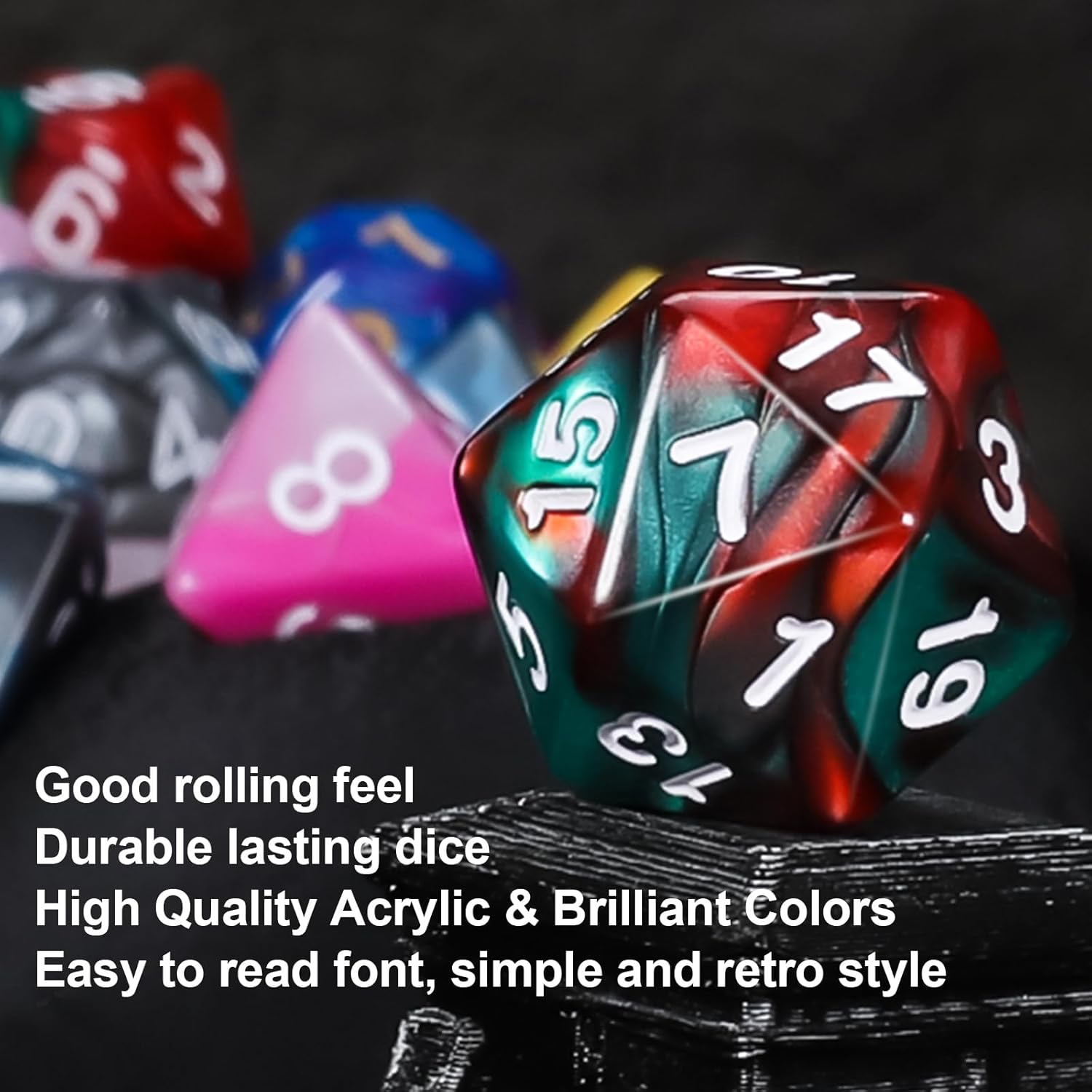 Thumbnail 6 de QMAY Polyhedral Dice 48-Count Mystery Set