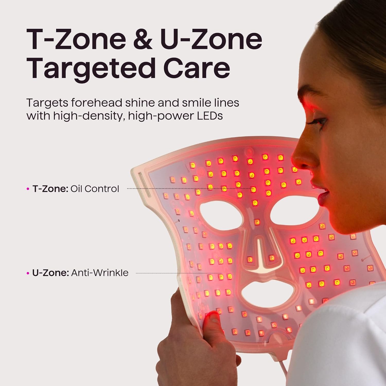 Thumbnail 6 de wavytalk Glow Time LED Red Light Therapy Mask for Face (Red, Near-Infrared, Blue & Amber)