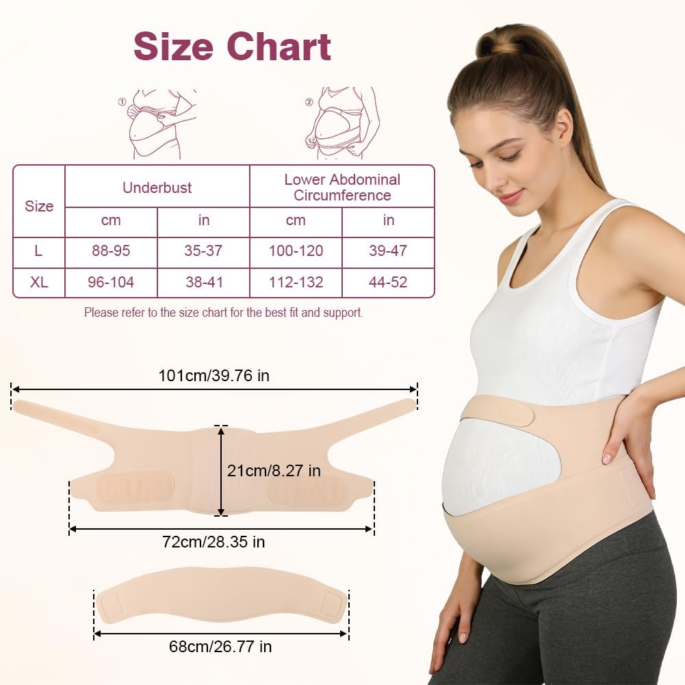 Detalle de Fefod Care – Ceinture de grossesse, soutien abdominal et lombaire