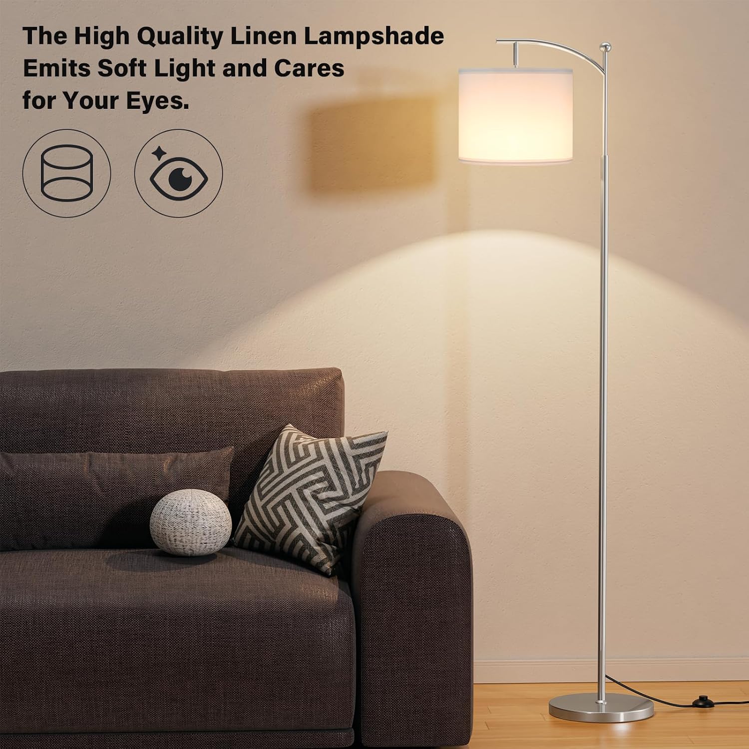 Thumbnail 6 de Aooshine Silver Floor Lamp 61-inch
