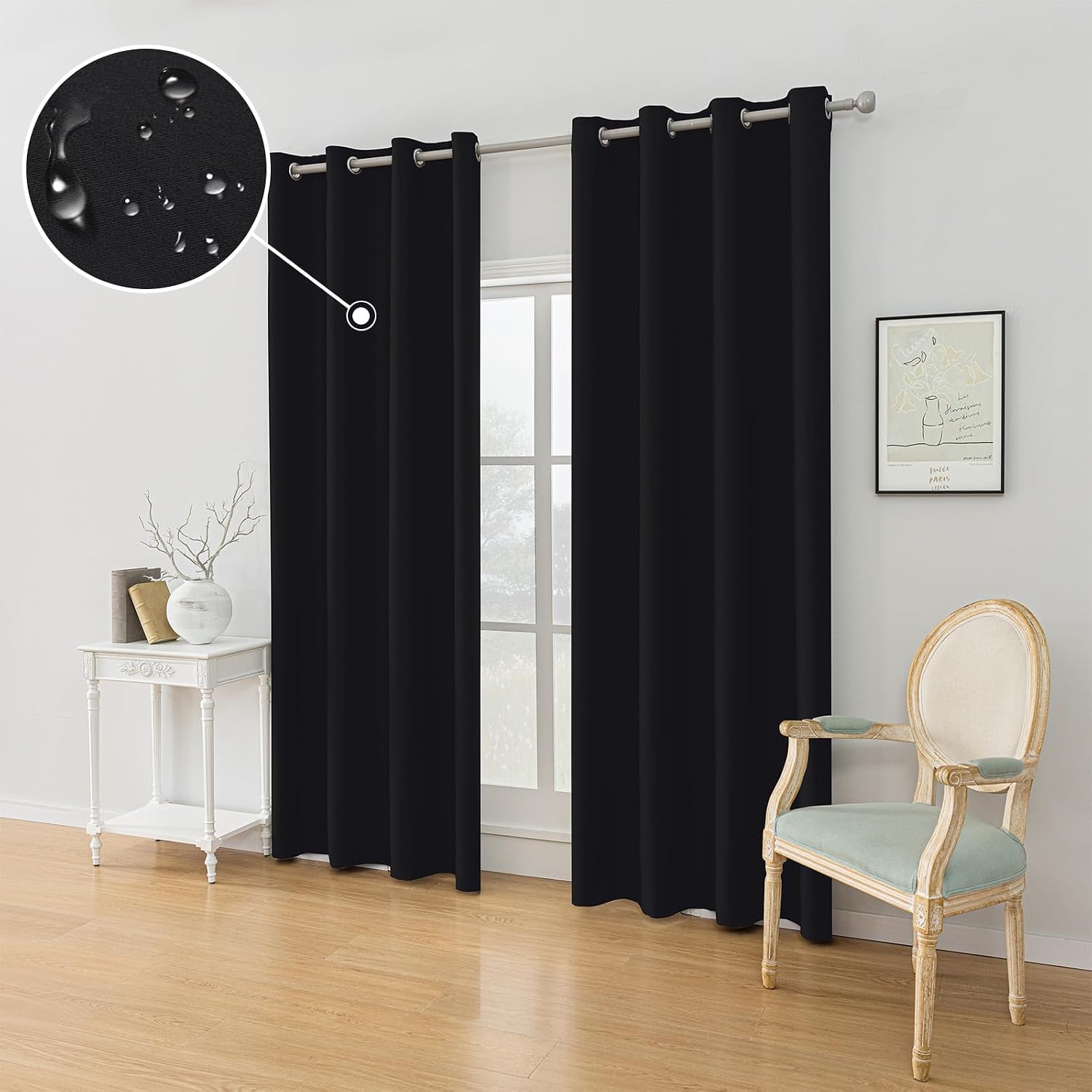 Detalle 2 de Ystyle Rideau occultant 140x240 Lot de 2