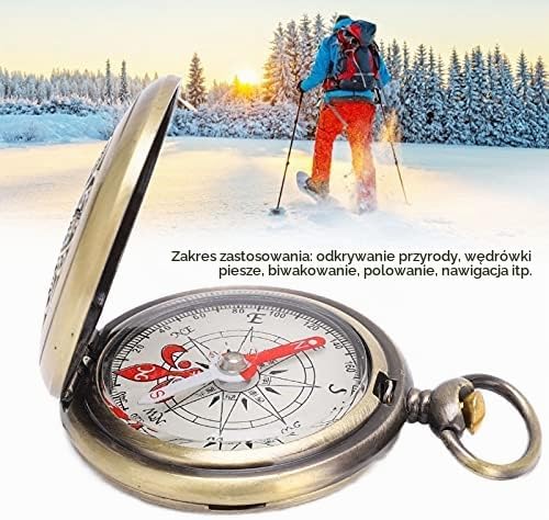 Detalle de SUNGOOYUE J35 – mosiężny kompas turystyczny, skala 360° i odporność na wodę