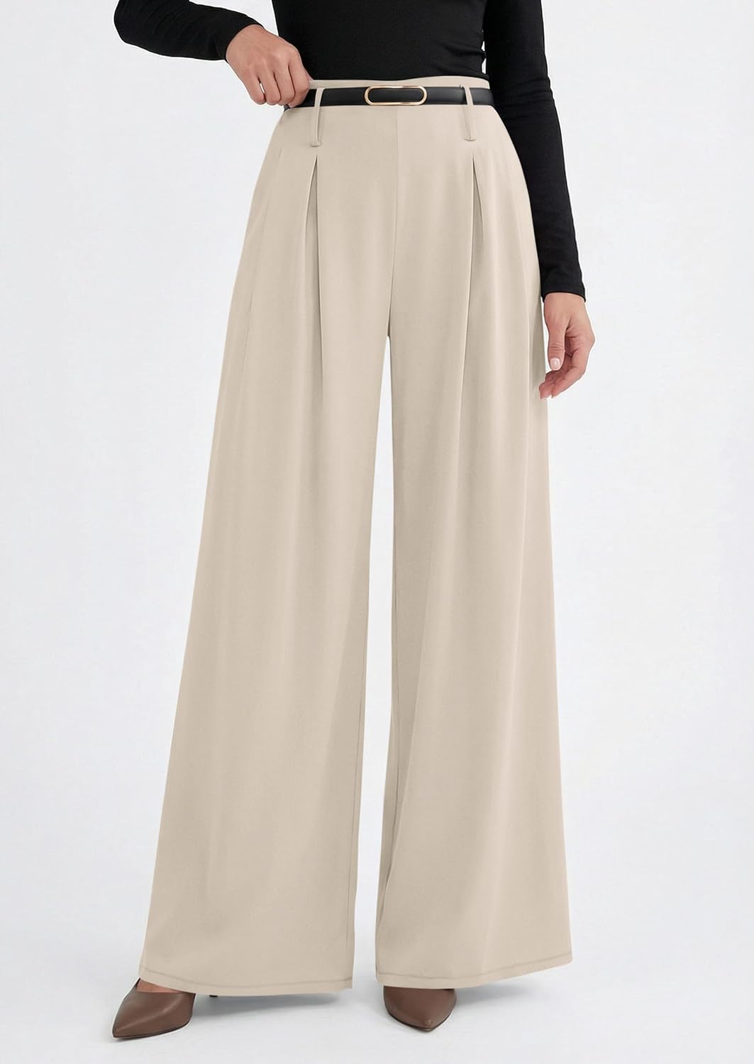 Thumbnail 3 de PRETTYGARDEN Wide Leg Trousers High Waist 2026