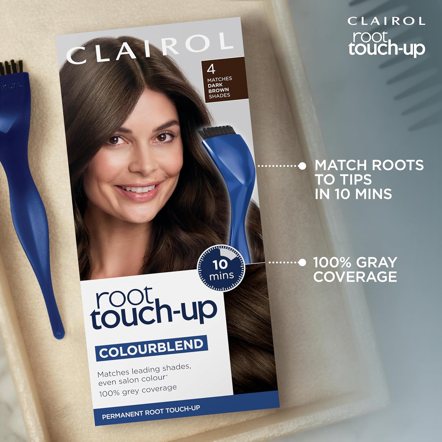 Thumbnail 5 de Clairol Root Touch-Up Permanent Hair Dye (5G Medium Golden Brown)