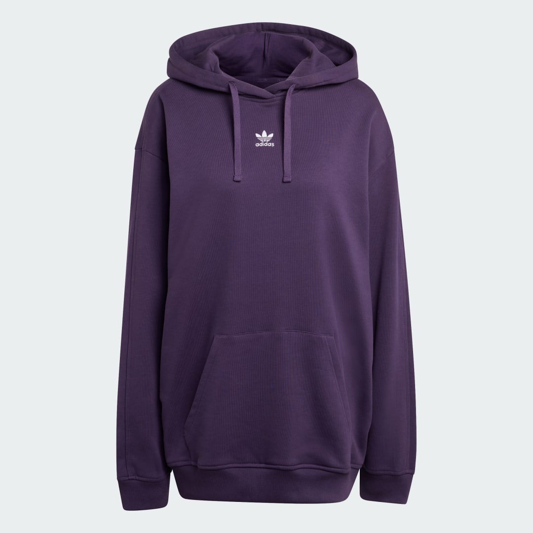 Detalle 2 de Sudadera con capucha Essentials Loose French Terry - Adidas (violeta)