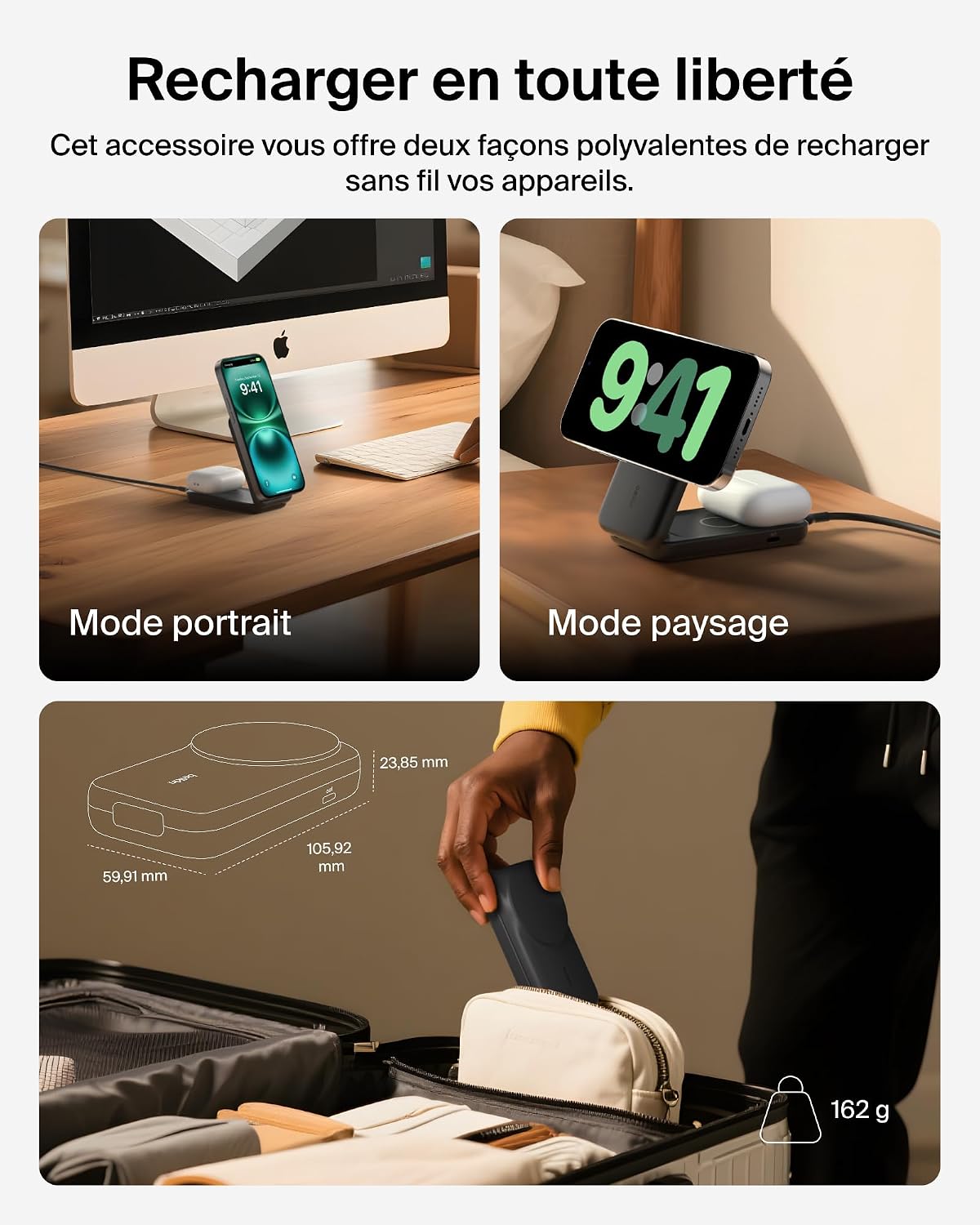 Thumbnail 4 de Belkin UltraCharge Qi2 25W Station 2 en 1