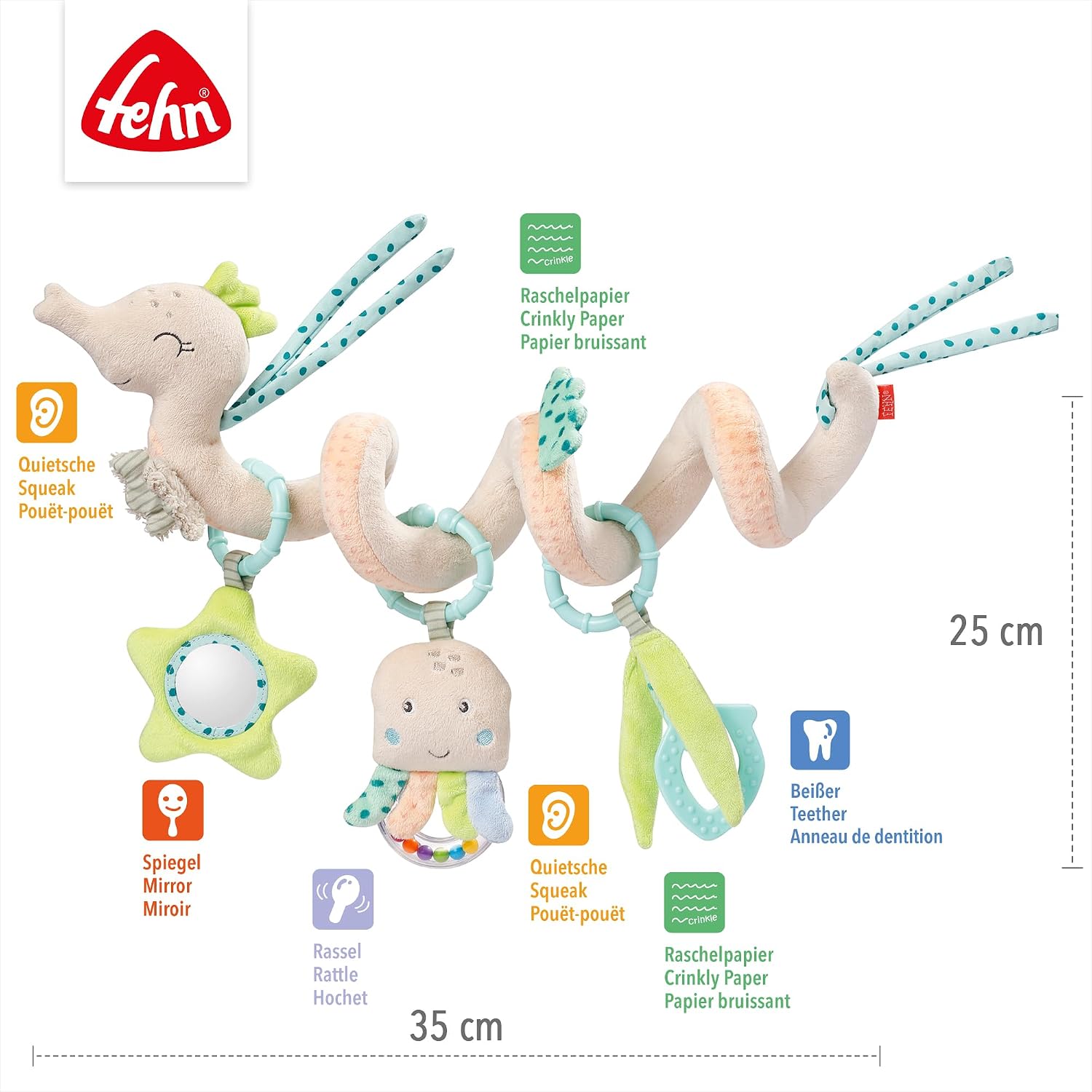 Thumbnail 4 de Fehn Activity Spirale Seepferd 35 cm