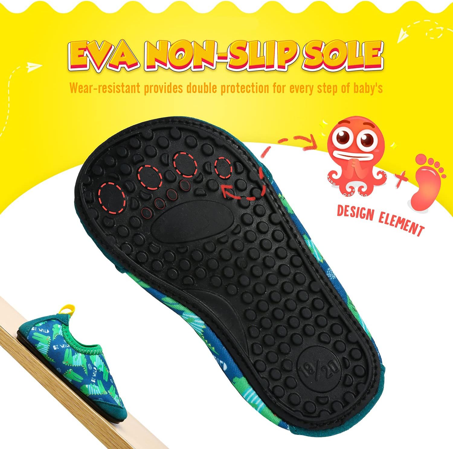 Thumbnail 4 de Yorgou Baby Water Shoes – Lightweight barefoot-style aqua socks with non-slip sole