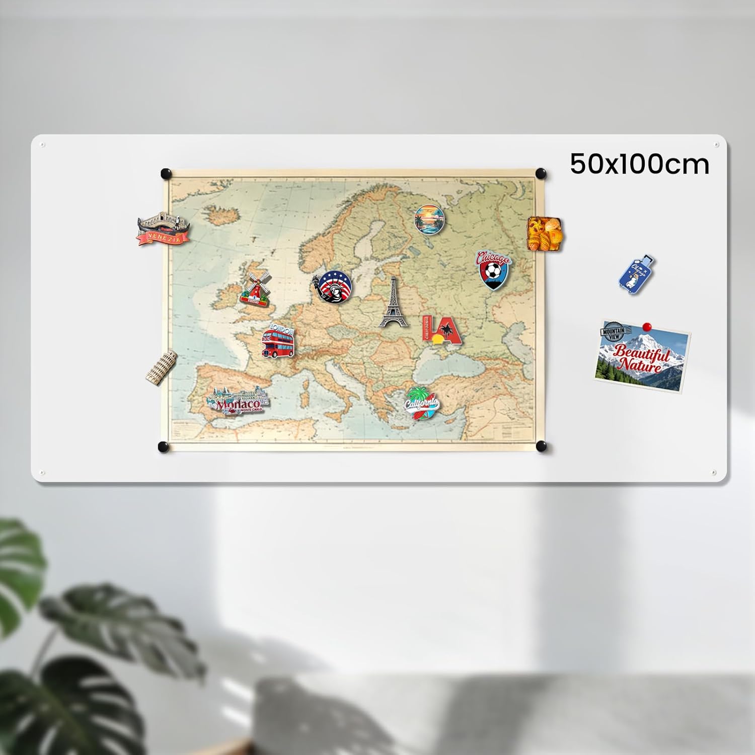 Thumbnail 3 de Qiytecno Magnettafel Weiß 50x100cm