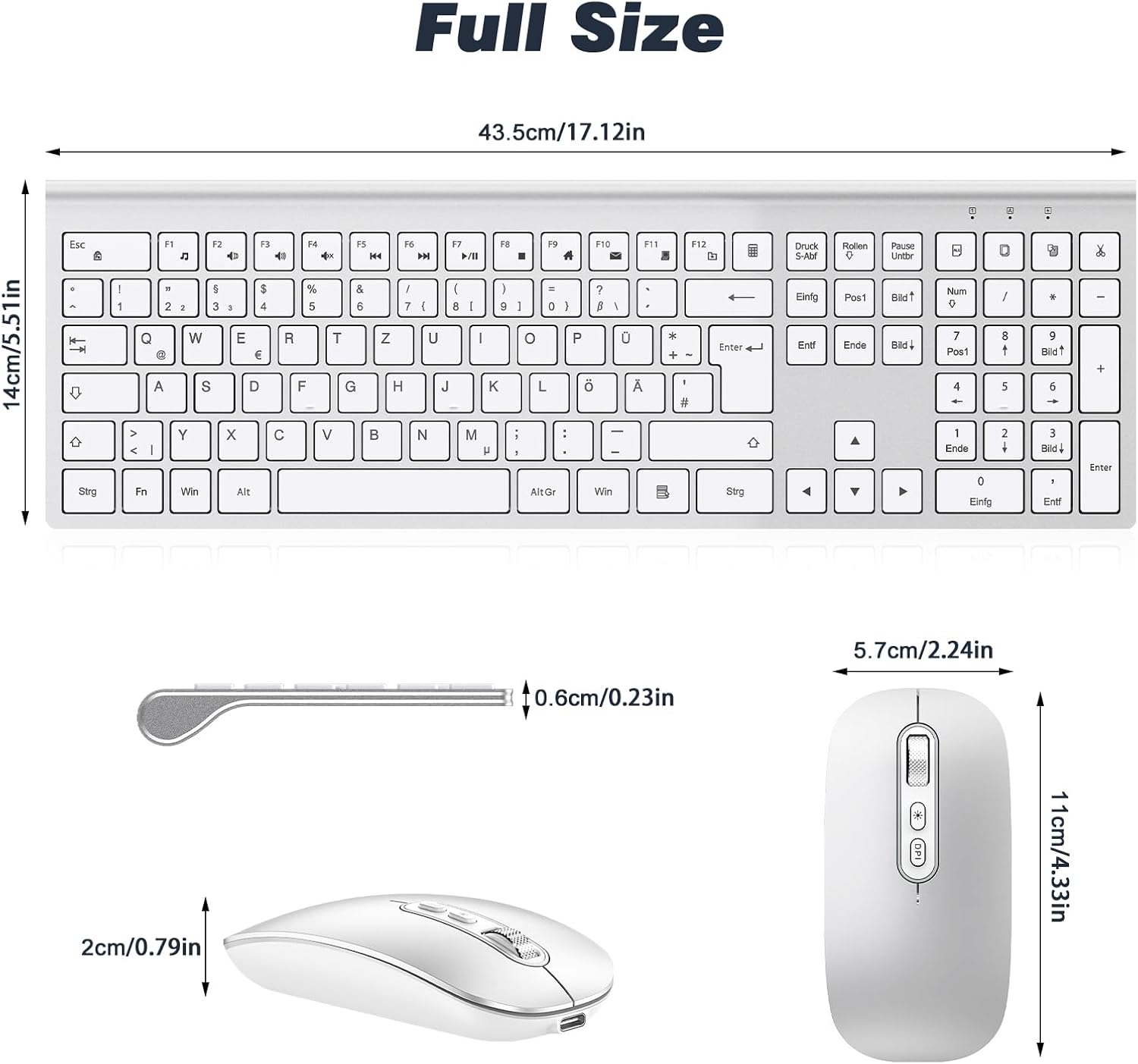 Thumbnail 4 de cimetech Tastatur Maus Set 100 Std ⌨